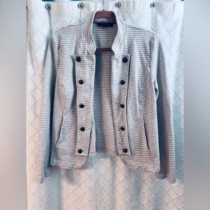 Tommy Hilfiger Gray Striped Jacket